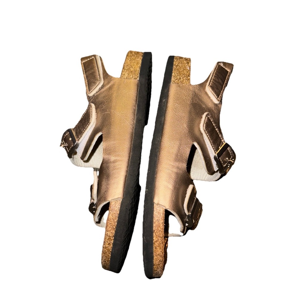 Torotto Comfort Sandals Metallic Rose Gold Sling Back Hook Loop Women's 37 - Picture 5 of 16